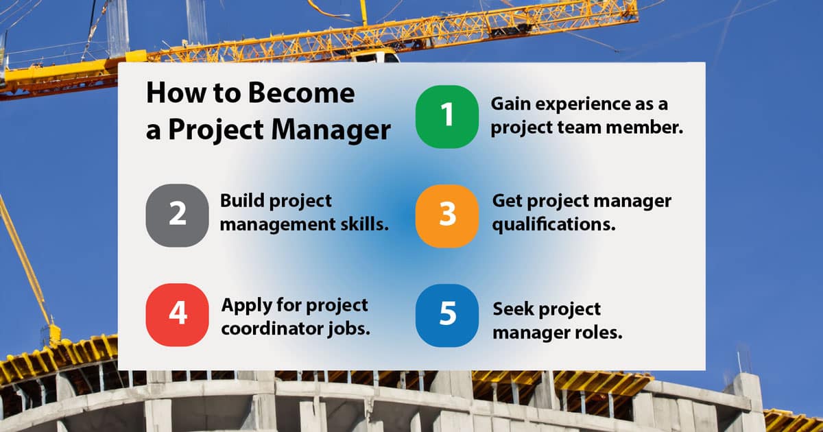 5 steps to become a project manager