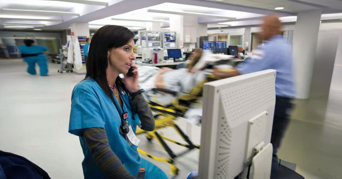 Activity in the emergency ward