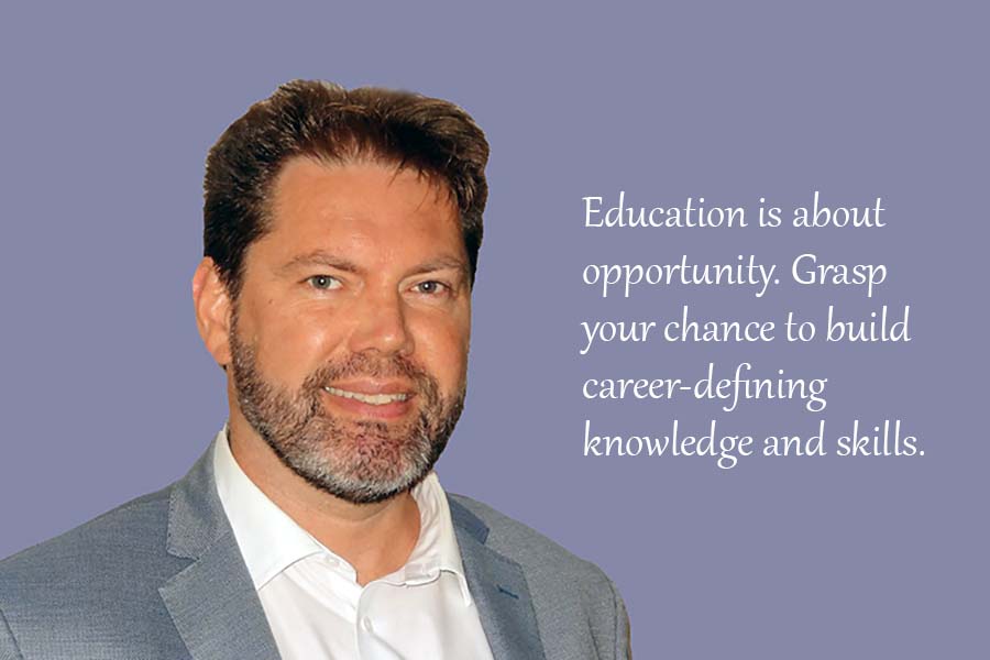 Education is about opportunity. Grasp your chance to build career-defining knowledge and skills.