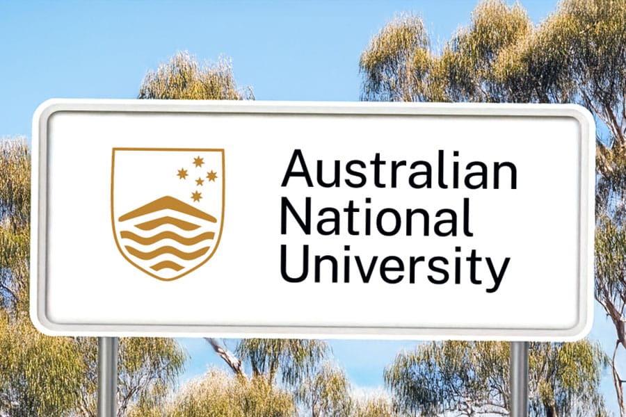 ANU campus sign