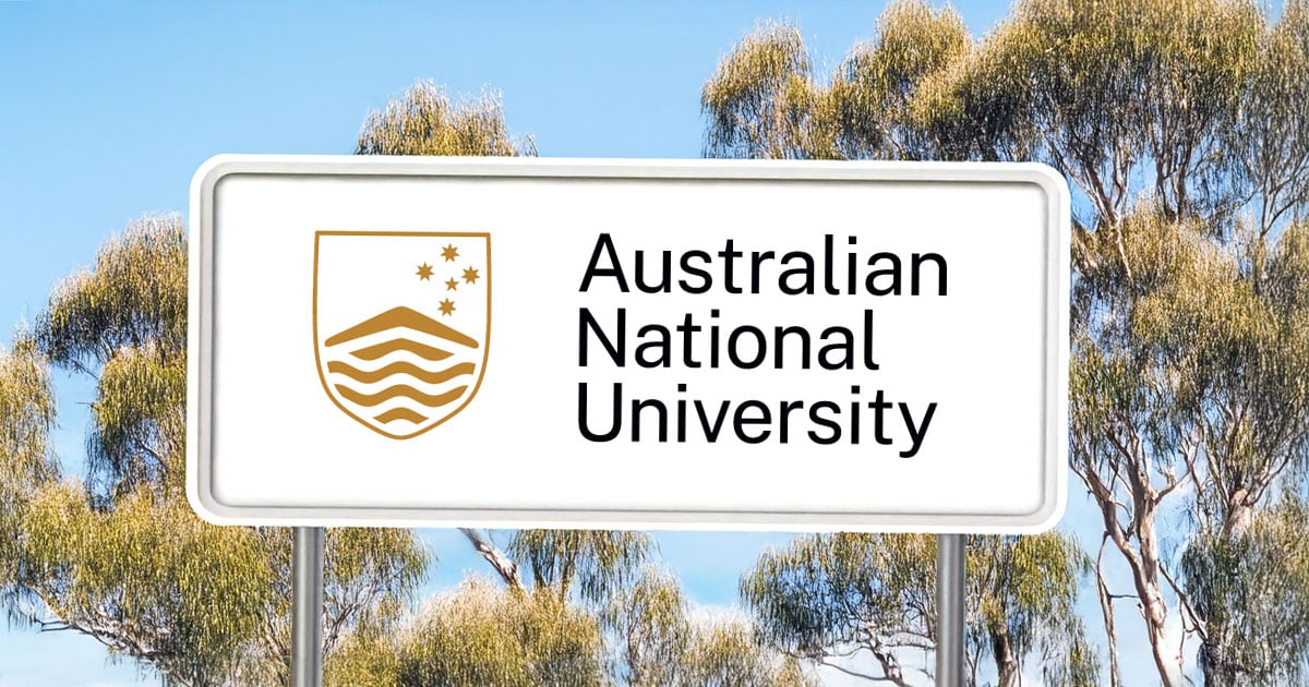 ANU campus sign