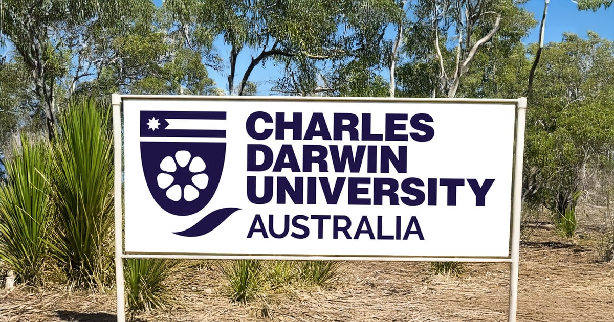 Charles Darwin University campus sign