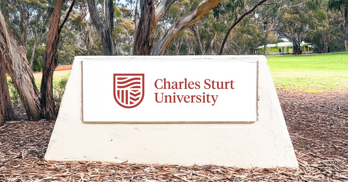 Charles Sturt University campus sign