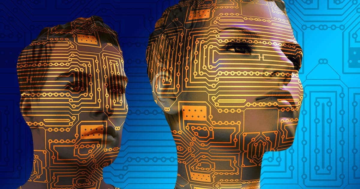 AI generated virtual man and woman