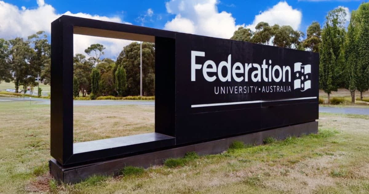 Federation University campus sign