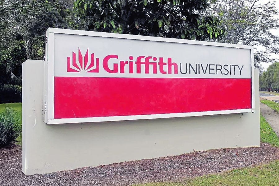 Griffith University campus sign