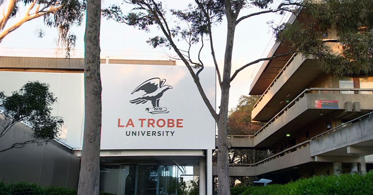 La Trobe University campus sign