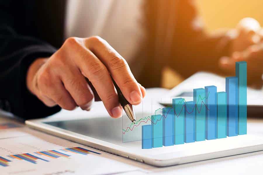 Tracking a chart on computer tablet with a pen