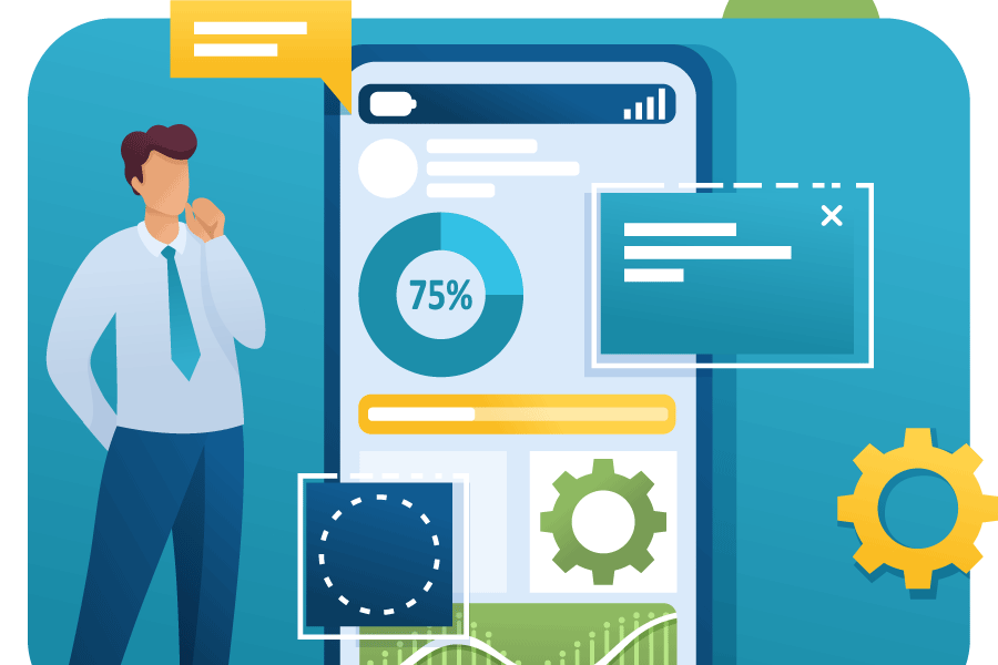 Business processes graphic