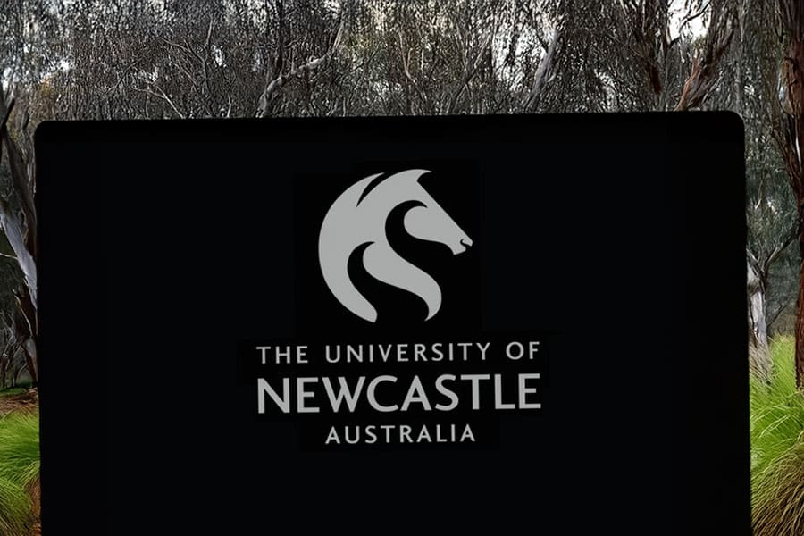 University of Newcastle campus sign