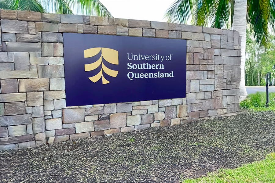 University of Southern Queensland campus sign