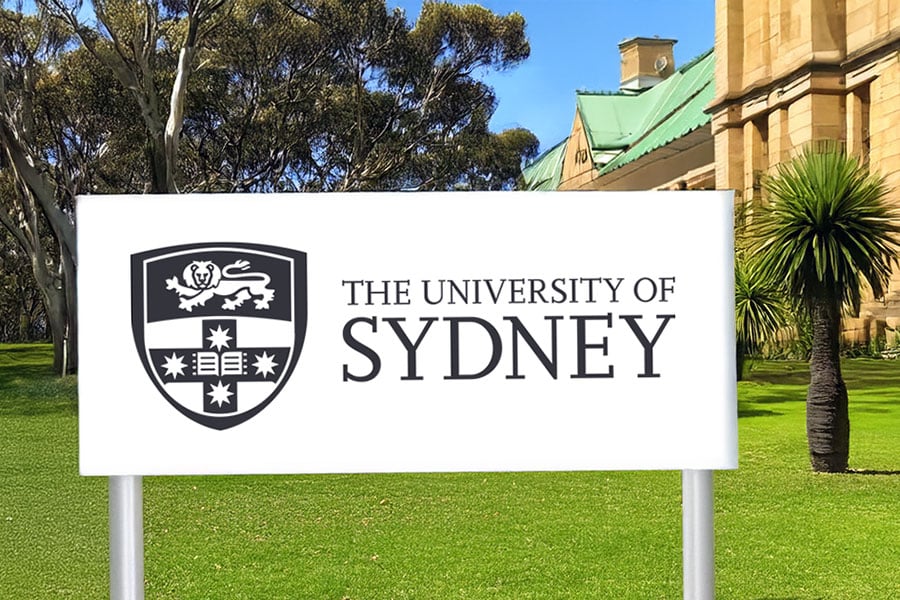 University of Sydney campus sign