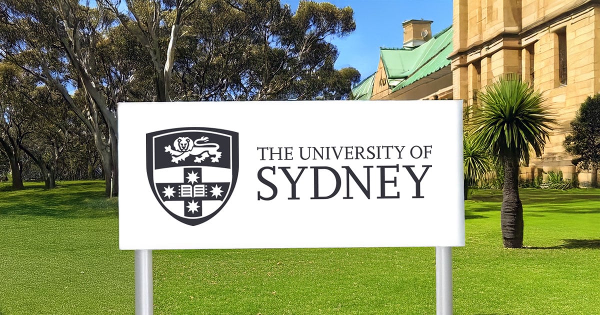 University of Sydney campus sign