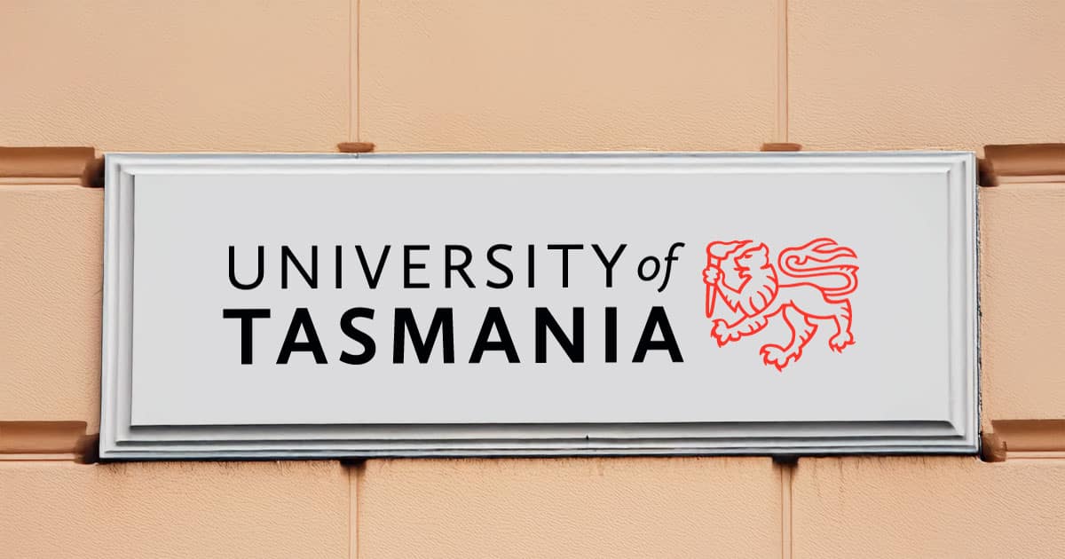 UTAS logo on building