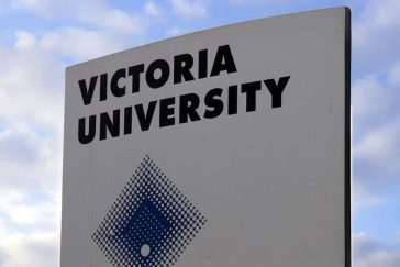 Victoria University campus sign