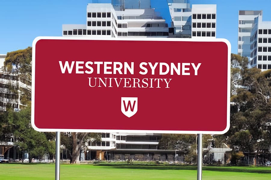 Western Sydney University campus sign