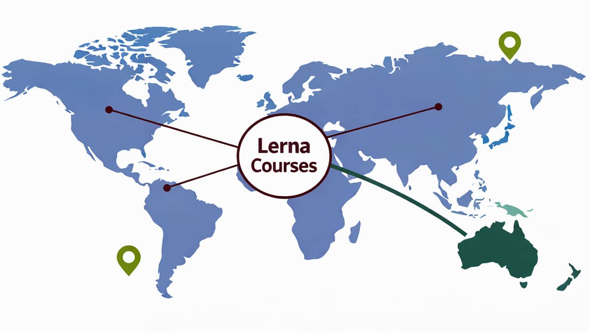 Global network with Lerna Courses hub