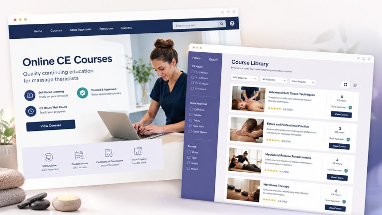 Best Massage Therapy CEU Courses Online