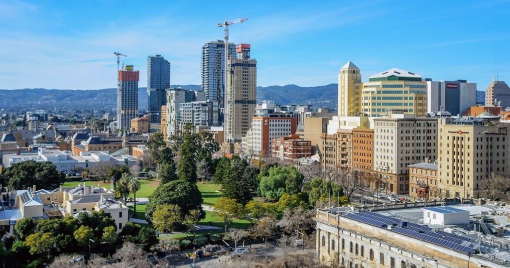 Adelaide City skyline