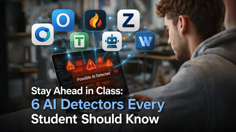 College student browsing AI detectors