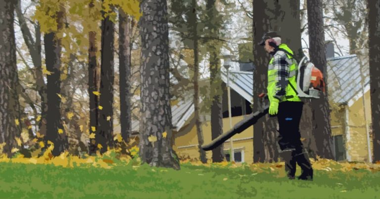 Leaf blowing