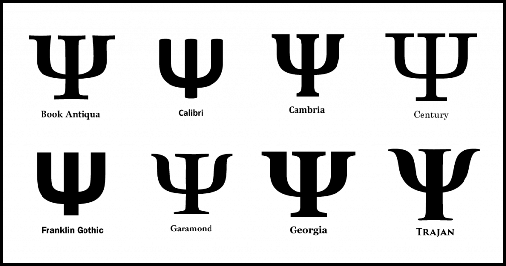 Psychology symbol psi